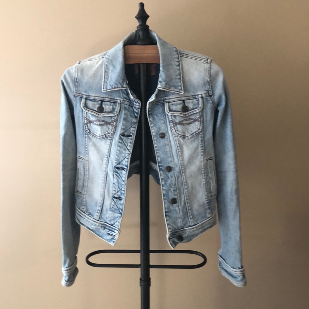 Abercrombie Distressed Jean Jacket